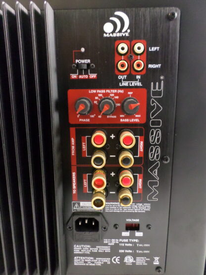 Massive Audio Home Audio Powered Sub-Woofer - Image 6
