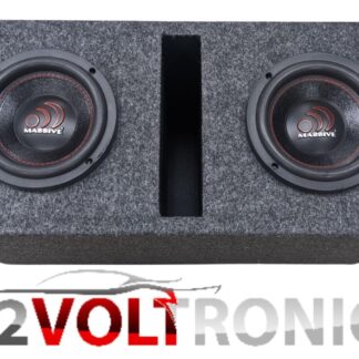 LOADED 6.5" VENTED SUBWOOFER BOX **FEATURING A PAIR OF MASSIVE AUDIO GTX64'S**