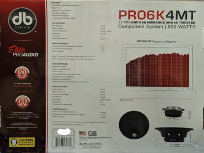 DB DRIVE 6.5″ PRO AUDIO MIDRANGE COMPONENT SET- PRO6K4MT - Image 6
