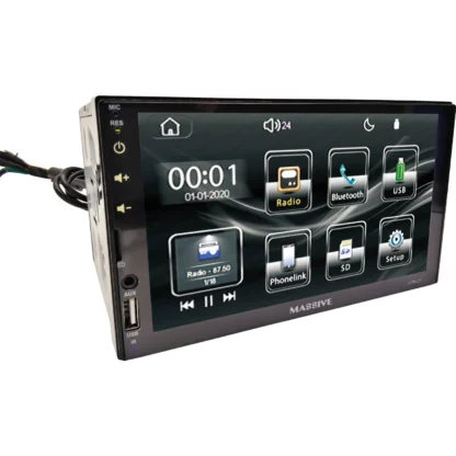 MASSIVE AUDIO- 7″ VIDEO HEAD UNIT- CARPLAY, ANDROID, APPLE MOBILE, MP5, BLUETOOTH, RADIO, CAMERA-H7MCP - Image 2