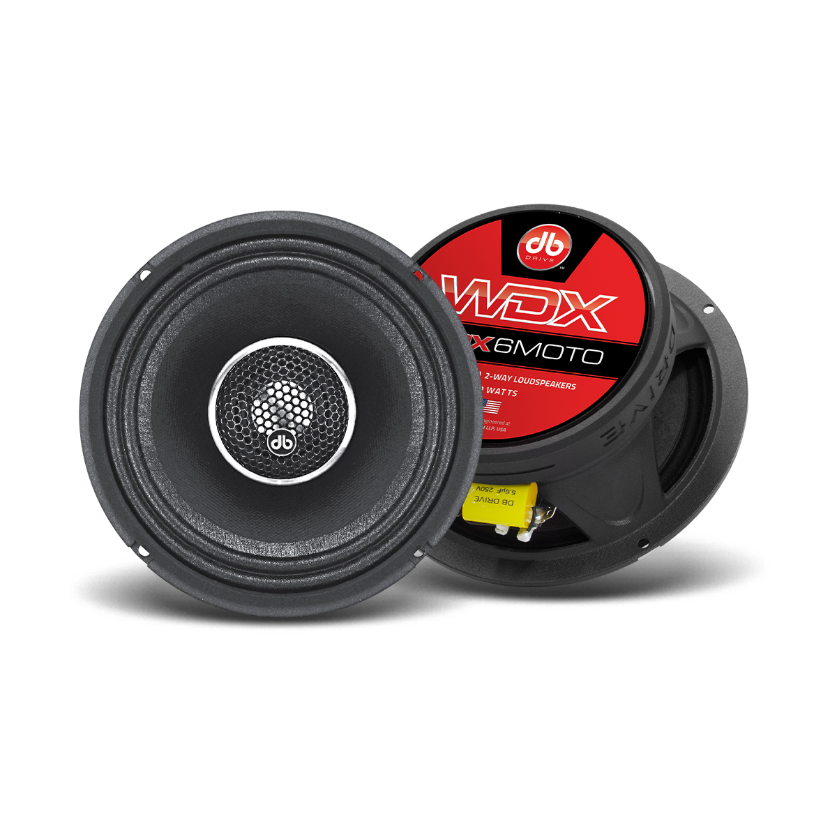 DB DRIVE 6.5″ COAXIAL WATER RESISTANT SPEAKERS- WDX6MOTO(pair)