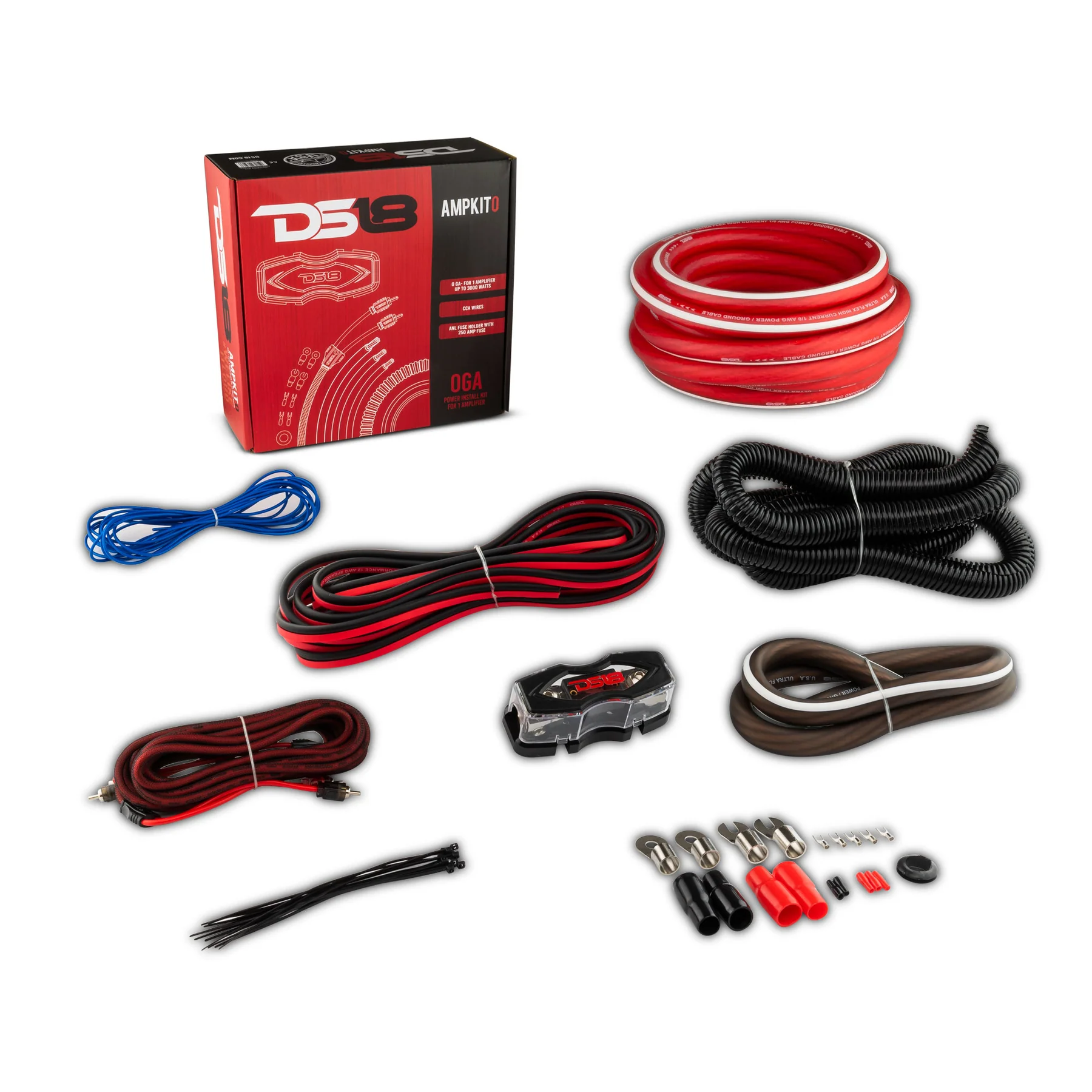 DS 18 – 0GA INSTALLATION KIT- AMPKIT0