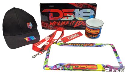 DS18 SWAG- SHIRT, HAT, BANNER, LICENSE PLATE, LICENSE PLATE COVER, CUP, KEYCHAIN & LANYARD BUNDLE - Image 2