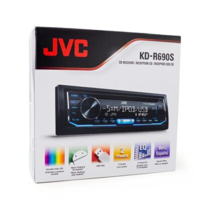 JVC SINGLE DIN RECEIVER W/CD- KDR690S - Image 5