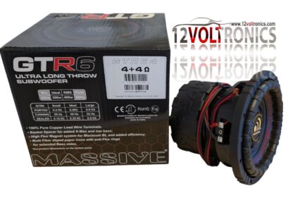 MASSIVE AUDIO GTR64 6.5″ 400 Watts RMS Dual 4 Ohm Subwoofer - Image 4