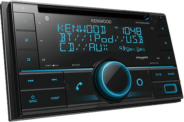KENWOOD DPX504BT DOUBLE DIN RECEIVER W/CD