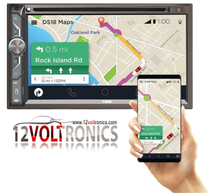 DS18 DDX6.9 6.9″ Double-Din Head unit Digital media receiver Player, DVD, Touchscreen, Bluetooth, USB, Mirror Link - Image 6