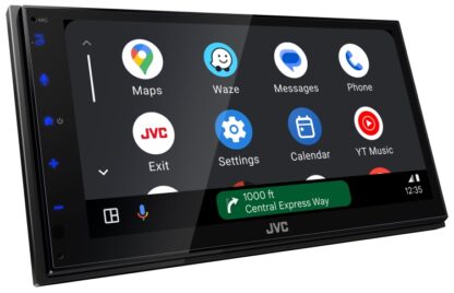 JVC KW-M695BW 6.8″ Capacitive Touch Digital Media Receiver featuring / Apple CarPlay® (Wireless, Wired) / Android Auto™ (Wireless, Wired) / Wireless Mirroring / Bluetooth® / iDatalink Maestro Ready / SiriusXM Ready / 13-Band EQ / Short Chassis - Image 2