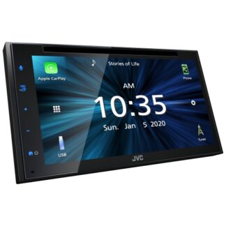 JVC KW-V660BT double-DIN receiver angled view