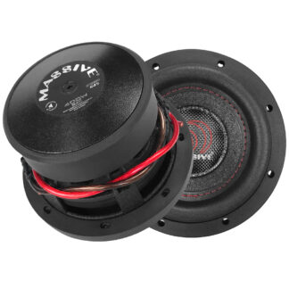 Massive Audio SUMMO64S 6.5" 200 Watts RMS Dual 4 Ohm, 1.5" V.C. Shallow Mount Subwoofer(pair)