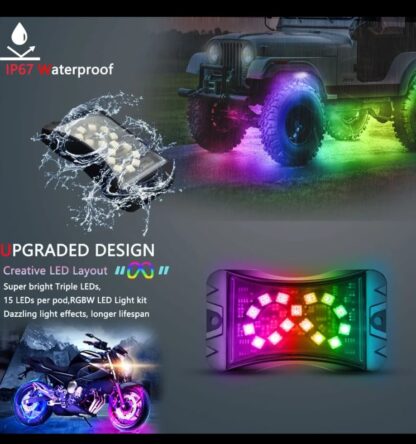 LIGHTSHOW LSRL8D 8 PIECE DREAMCOLOR ROCK LIGHT KIT - Image 10