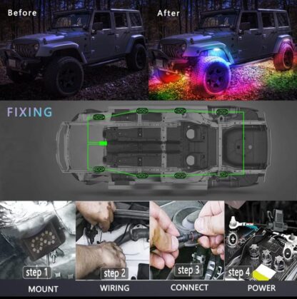 LIGHTSHOW LSRL8D 8 PIECE DREAMCOLOR ROCK LIGHT KIT - Image 8