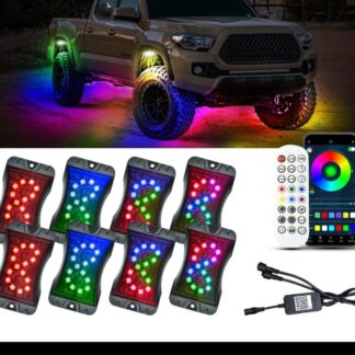 LIGHTSHOW LSRL8D 8 PIECE DREAMCOLOR ROCK LIGHT KIT