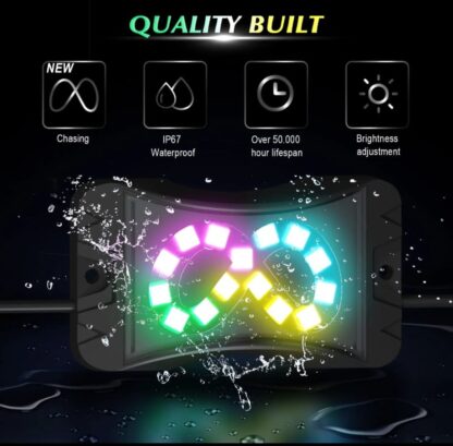 LIGHTSHOW LSRL8D 8 PIECE DREAMCOLOR ROCK LIGHT KIT - Image 3