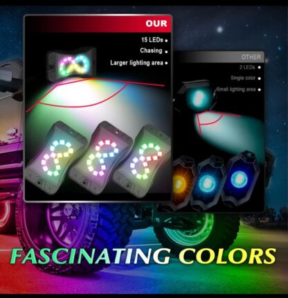 LIGHTSHOW LSRL8D 8 PIECE DREAMCOLOR ROCK LIGHT KIT - Image 2