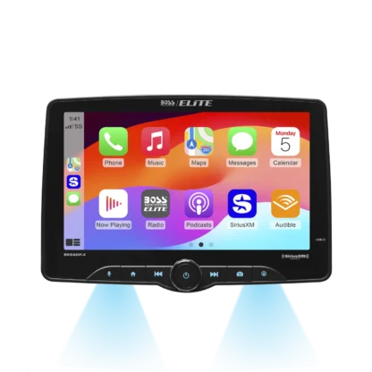 BOSS BE9ACPX 9 Inch Touchscreen Receiver w/ Apple CarPlay, Android Auto, Sirius XM-Ready, Single Din, Bluetooth, No CD DVD Player, AM/FM, Multicolor Panel - Image 3