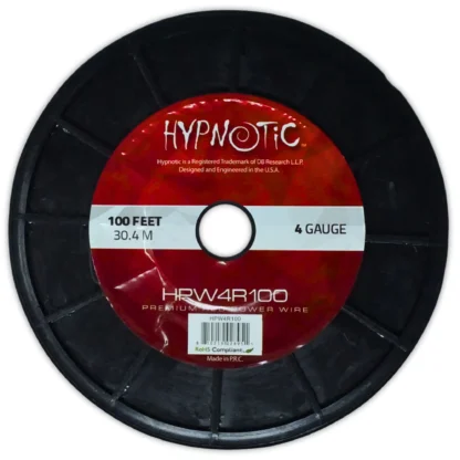 HYPNOTIC HPW4R100 100′ ROLL PREMIUM OXYGEN FREE 4 GA CCA POWER WIRE - Image 3