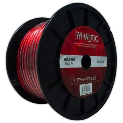 HYPNOTIC HPW4R100 100′ ROLL PREMIUM OXYGEN FREE 4 GA CCA POWER WIRE - Image 4