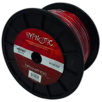 HYPNOTIC HPW4R100 100′ ROLL PREMIUM OXYGEN FREE 4 GA CCA POWER WIRE - Image 5