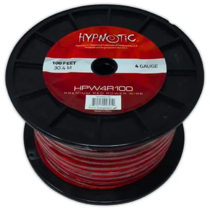 HYPNOTIC HPW4R100 100′ ROLL PREMIUM OXYGEN FREE 4 GA CCA POWER WIRE - Image 7