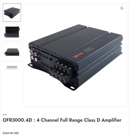 OKUR OFR3000.4D 4 Channel Full Range Class D Amplifier - Image 7