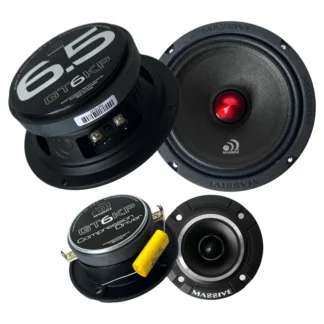 Massive Audio GT6KP - 6.5" 2-Way 150 Watts RMS Component Kit Pro & Car Audio Speakers